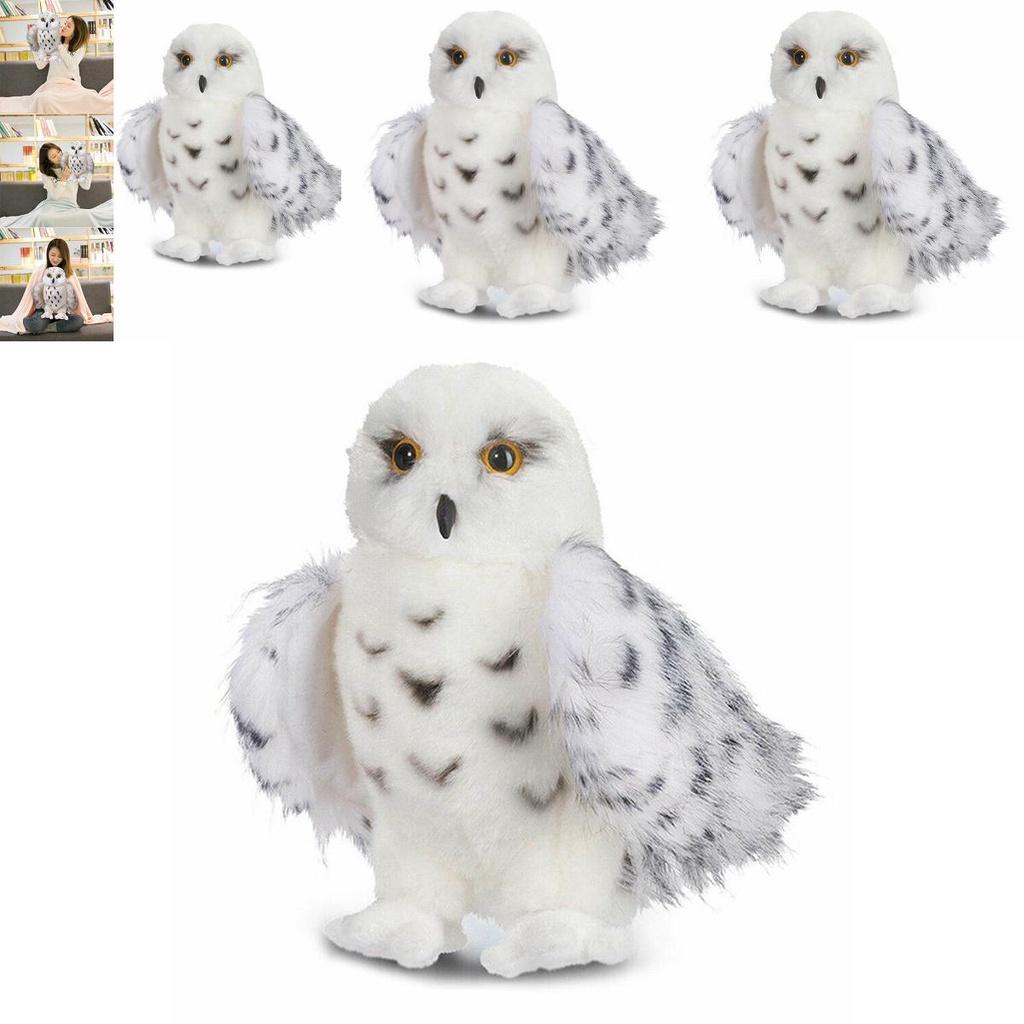 Adorable Wizard Snowy Owl Plush Toy Soft Stuffed Doll For Kids Christmas Gift