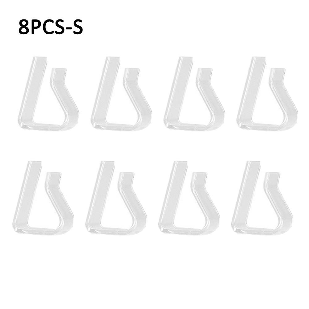 Neue 8 Stück Tischdeckenklammern Transparente Fixierklammern Haushalts-Tischdeckenhalter Kunststoffstopper Unsichtbare Anti-Rutsch-Tischklammern