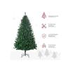 HOMCOM Sapin de Noël 1,8 m Sapin artificiel 1000 branches Pied métallique PVC Vert Ø120 x 180H cm