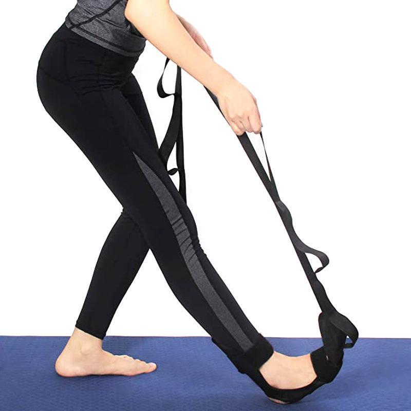 Yoga Bacak ve Ayak Esnetme Bandı - Dayanıklı Oxford Kumaş Pilates ve Yoga İçin İdeal Evrensel Kullanım Esnetme Yardımcısı Esnek Kumaş