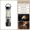 Rechargeable Mini Keychain Flashlight With Magnet & Hat Clip, 350 Lumens Type-C LED Pocket Torch For Camping Outdoor