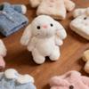 Bunny Plush Keychain 14cm Soft Stuffed Rabbit Pendant for Bags Keys Cute Spring Gift for Girl Women Collectors