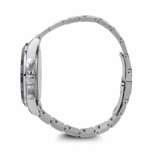 VICTORINOX FIELDFORCE CHRONO Wristwatch, Stainless Steel Case (316L), Blue Dial, Stainless Steel Bracelet, Gift Item 241857