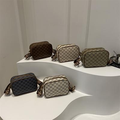 Crossbody Bag for Women Printed Small Square Bag Wide Shoulder Strap Women's Bag New Trendy Shoulder Bag Versatile and Fashionable Small Square Bag