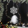 1PC Acrylic Christmas Christmas Elements Christmas Tree Pendant Decoration Atmosphere Gift Feather Decoration Holiday