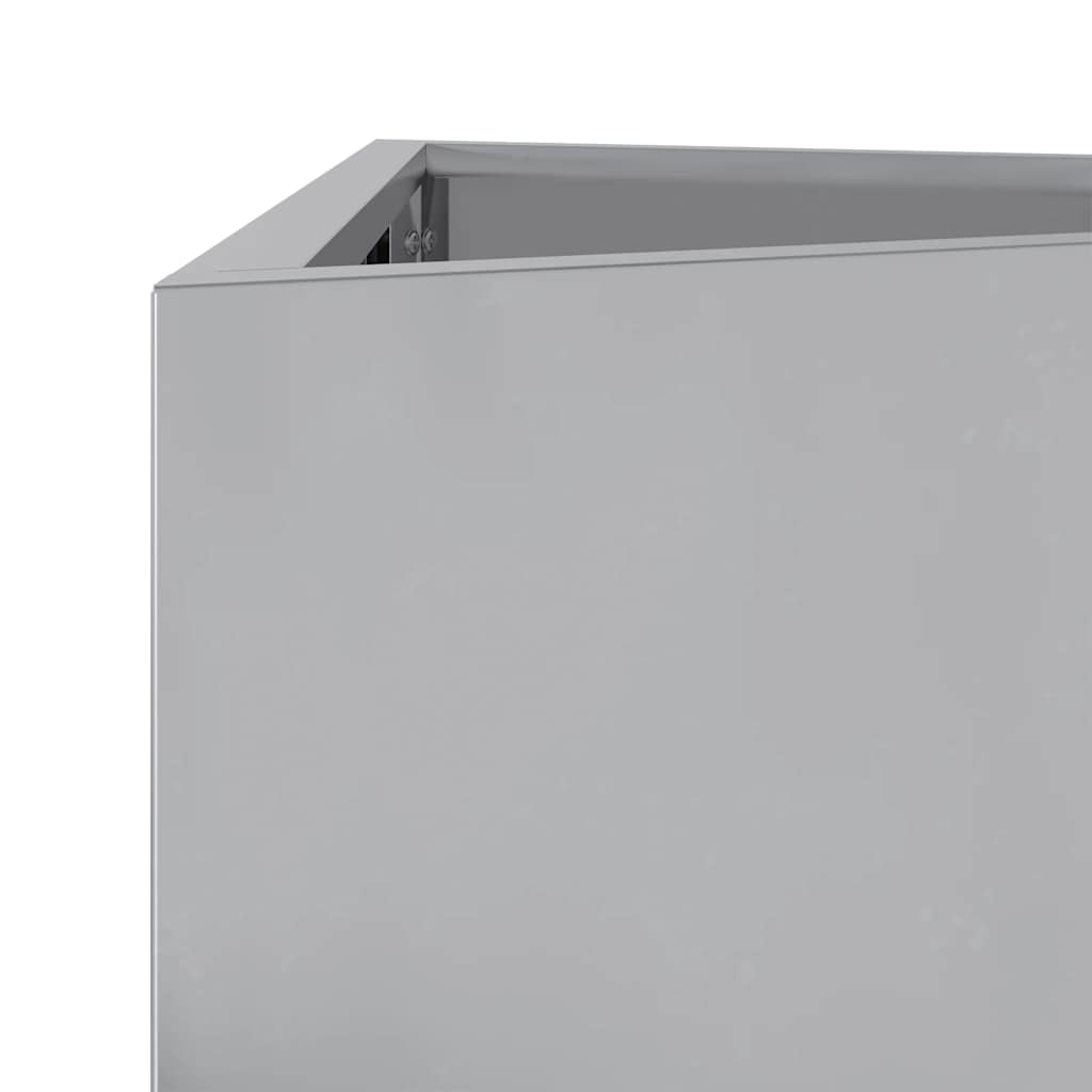 Triangular Planter Box 30 X 26 X 75 Cm Galvanized Steel