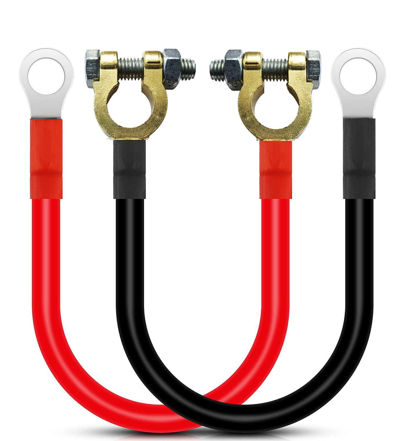 Kiligen 30cm Battery Inverter Cable Connector 12V-24V 25mm² 3AWG (Max чёрный