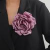 Chic 15cm Flower Brooch Fabric Rose Charm Breastpin Stylish Party Accessory Fashion Lapel Pin Statement for Women