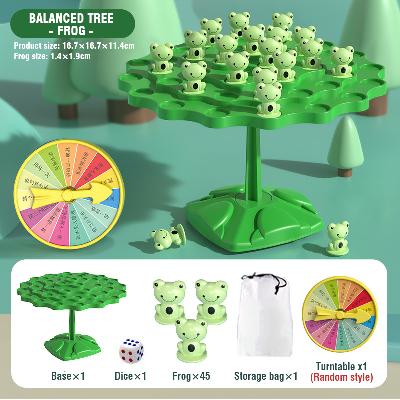 Balancebaum Kinder Montessori Mathe Spielzeug Lustiger Frosch Balancebrett Spiel Eltern-Kind Interaktion Tischspielzeug Geschenk
