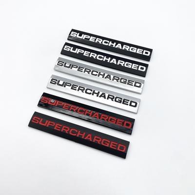 3D ABS Letters Supercharged Trunk Edition Emblem for Land Rover Car Side Badge Logo Sticker Chrome Silver Black Red