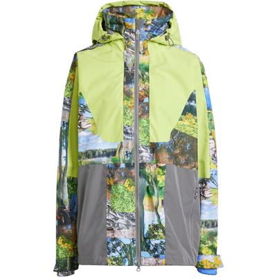X Stella McCartney Color Block Kapuzen-Reißverschluss Langarmjacke Damenjacke Mehrfarbig JF8480