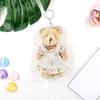 Plush-Bear Keychain Aniaml Key-Ring Hanging-Ornament Plush-Stuffed Animal Car Key-Holder for Girls Women Couple Gift