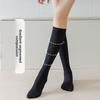Pressure Long Leggings for Women - Strong Leg Slimming and Over-Knee Compression Stockings - Winter Autumn Women's Black Cotton Stockings
