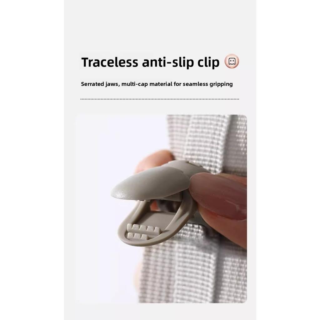 10-1set Hat Storage, with 8 Clips, Can Hold 8 Baseball Caps, Used for Home and Closet Hat Storage, Home Scenes, Wardrobe Hat Hanging Artifact