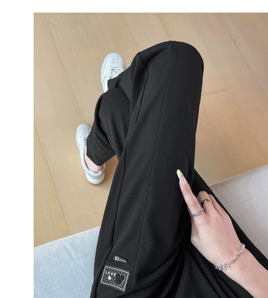 2025 Women's Summer Ice Silk High-Waist Mosquito-Proof Harem Pants - Lightweight and Elastic Casual Sportswear