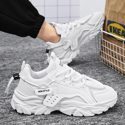 Men's Trendy Breathable Mesh Sneakers: Versatile Thick-Soled Casual Dad Shoes
