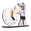 Space Man Desk Clock Decorative Cartoon Desktop Ornament Quiet Clock for Bedroom Study Office