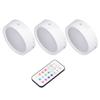 3 Stück LED Puck Licht 4 Farben Dimmbar Timing Wiederaufladbare Batterie Betrieben LED Push Lampe mit E26 B