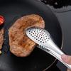 Kitchen tongs kitchen utensils BBQ  Food Clip kitchen Chief Tongs Stainless Steel Portable for Picnic Barbecue Cooking