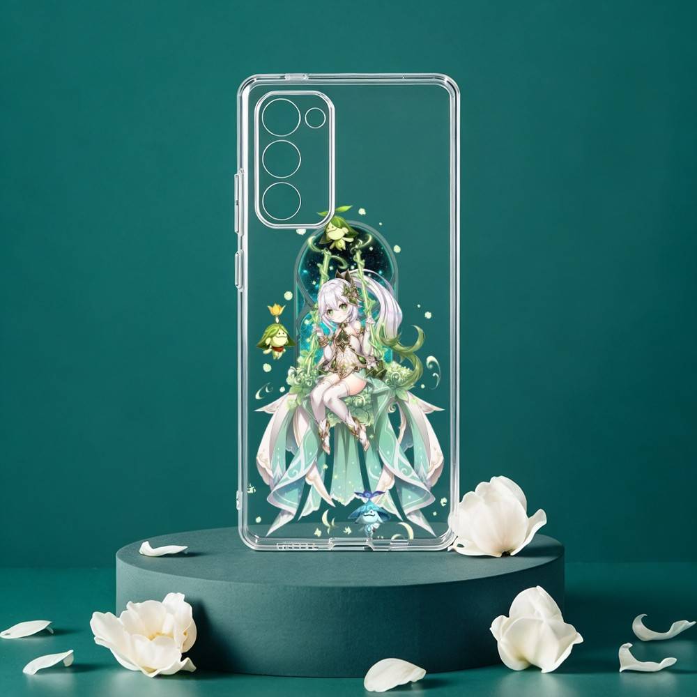 

N-Nahida Genshin Impact Phone Case For Samsung Galaxy S24 S25 S23 S22 S21 Plus S24 S25 Transparent Cover Case Samsung S20lite