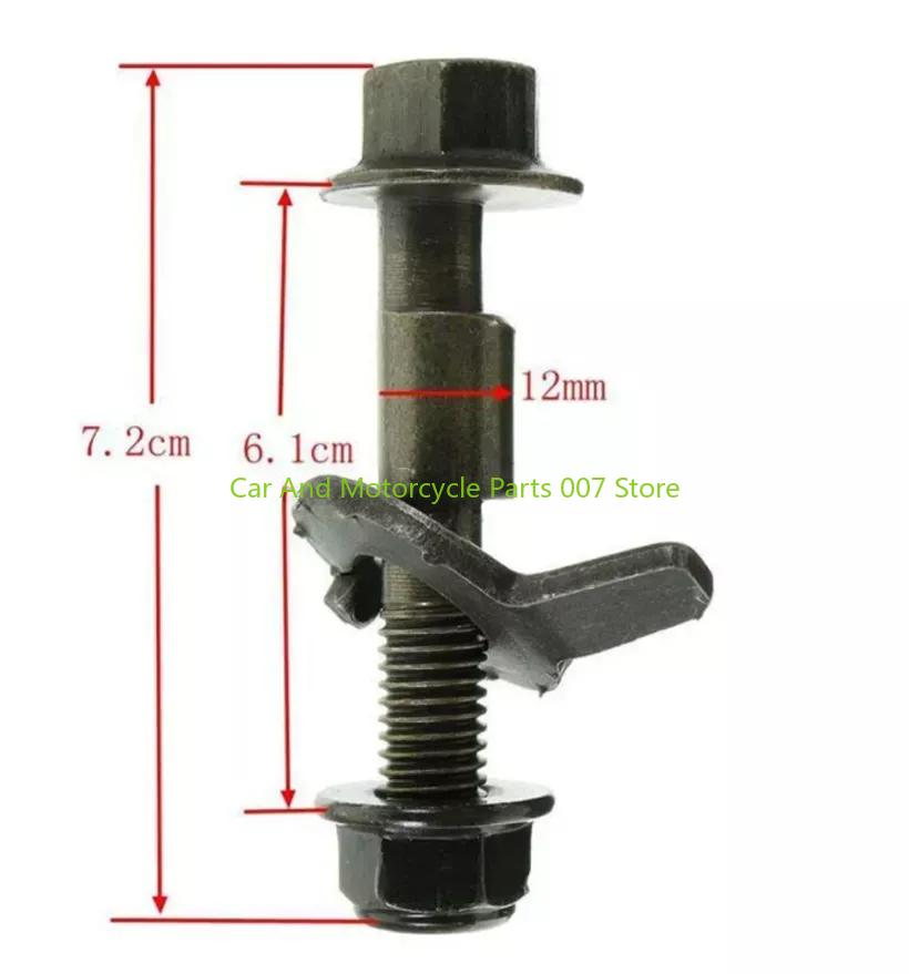 4pcs/Set 12mm Wheel Alignment Camber Bolt 10.9 Eccentric Adjustment Screw Car Repair Tool