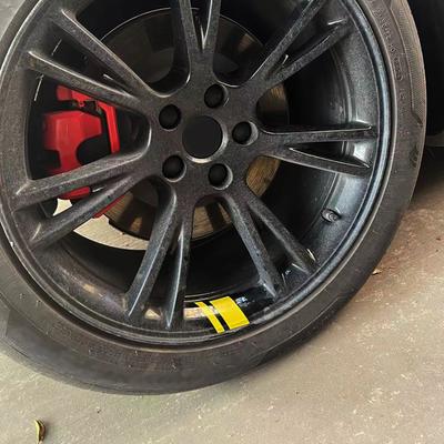 6PCS Reflective Car Wheel Sticker Vinyl Precision Cut Decal Sticker Stripe Racing Wheel Hub Decals