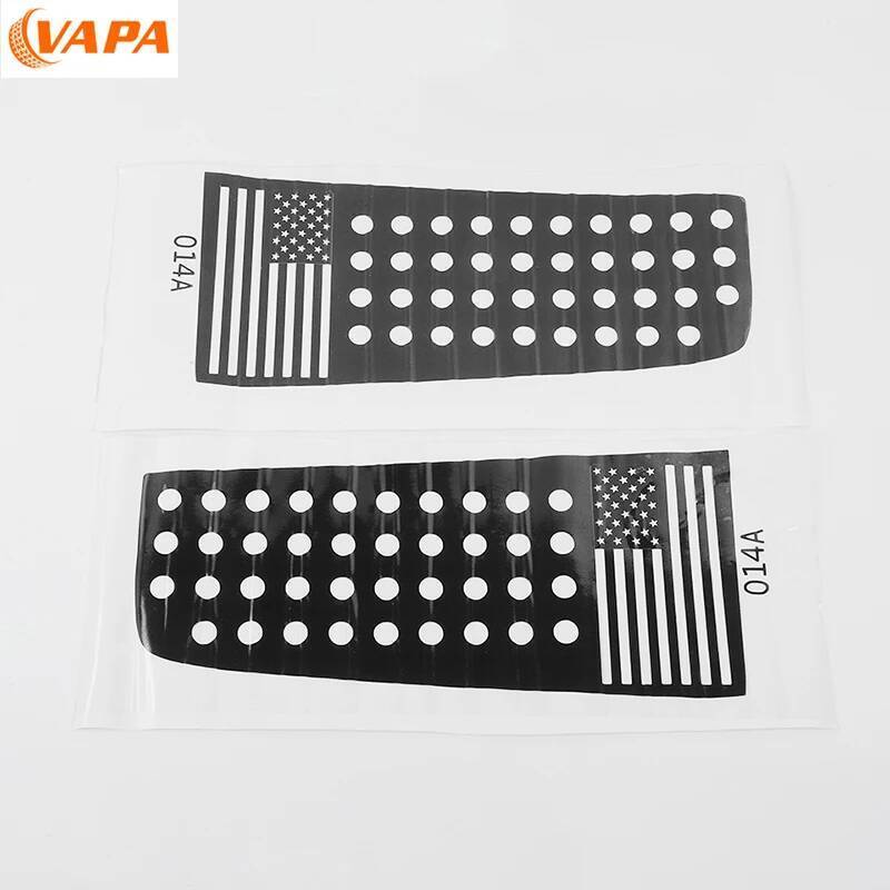 Car Rear Window Decals Cover Ventilation Panel Trim PVC Decoration Fit for Jeep Liberty 1999-2007 Exterior Accessories