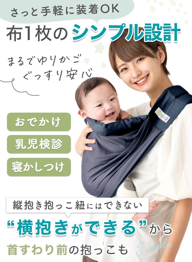 Keratta Mesh Baby Baby Carrier for Newborns and As Your Baby for Side Carrying Dark u-sling Sling, 6-Way Grows, (n. Navy/Mesh)