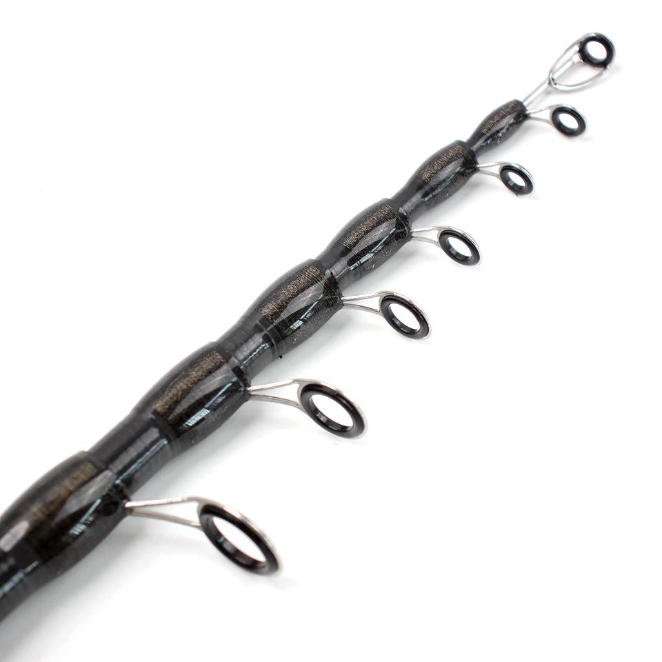 Ultra-Short Portable Carbon Fiber Fishing Rod - Retractable Lure Design
