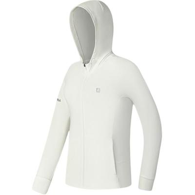 Athletics Knitted Hooded Jacket Women Jackets Starlight-White A61W521501F-WT