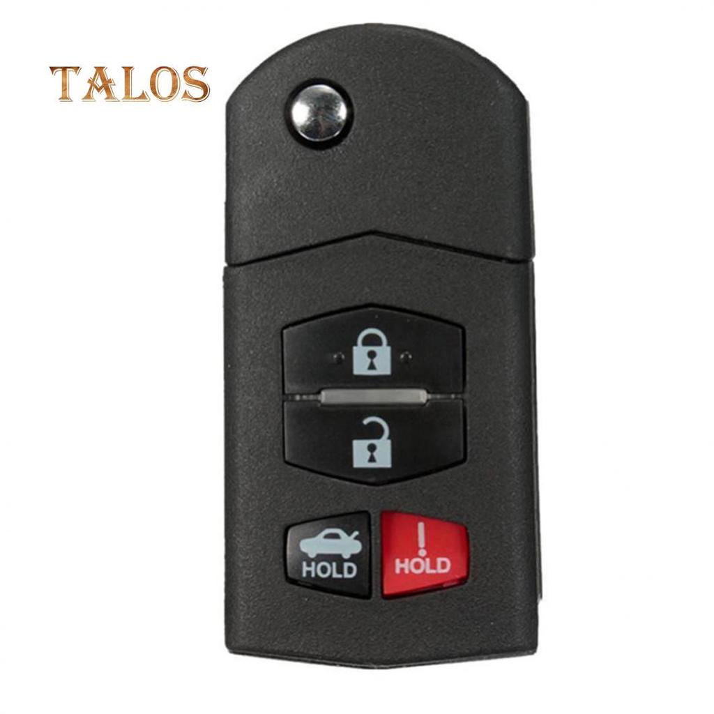 4 Buttons Remote Flip Key Fob Case Shell Blade for Mazda 3 5 6 RX-8 CX-7 CX-9 Car's Accessory
