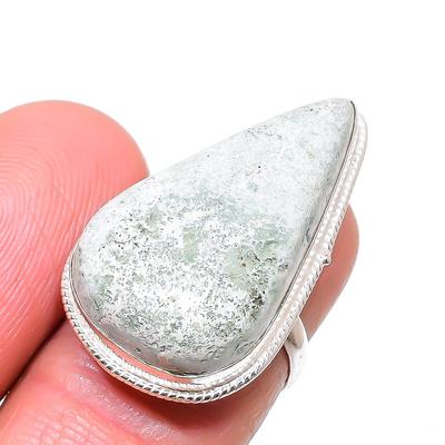Baumachat Handgefertigt 925er Sterling Silber Schmuck Ringgröße Verstellbar L5b77