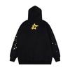 Trendy Sp5der 555 Men's Velvet Hoodie - European/American Style & Foam Print for Autumn/Winter