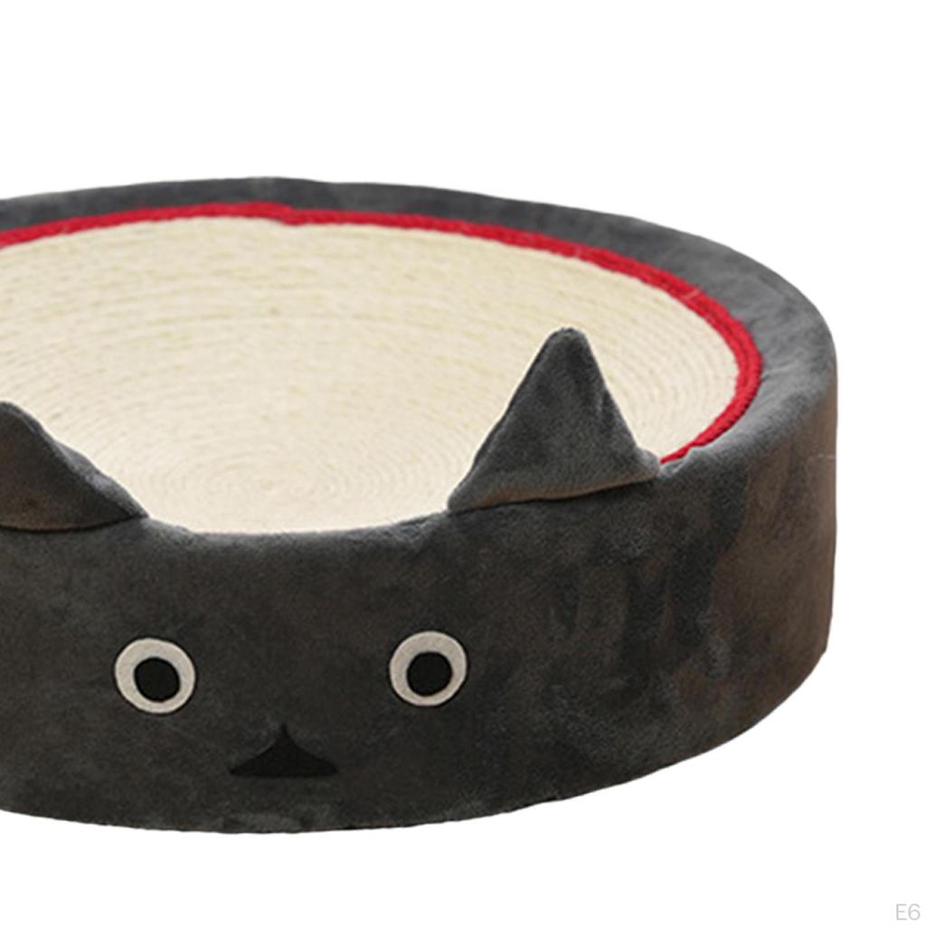 Cat Scratch Bowl Scratcher Interactive Toy Furniture Protection Mat Pet Cushion Sisal Scratching