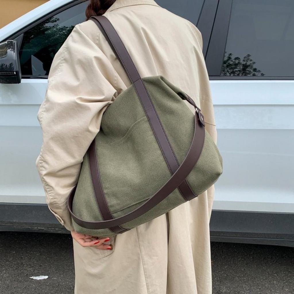 Fashionable and Versatile Casual Handbag Canvas Briefcase