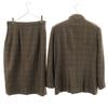 Gucci 80er Jahre Hergestellt in Italien Wolle Vintage Altes Karomuster Rock Anzug Set Damen Gebraucht