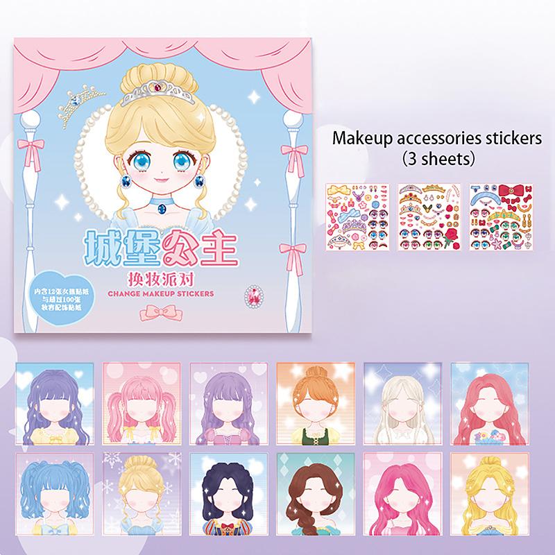 Changeover Sticker Hand Book Hand Book Guka Sticker Princess Toy Book Stickers