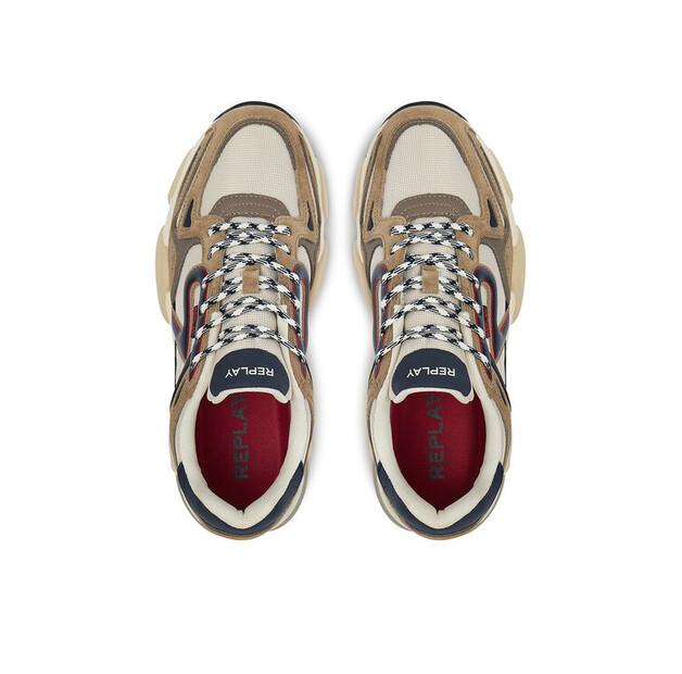 Men's Sneakers REPLAY Gms9m .000.c0008t Beige