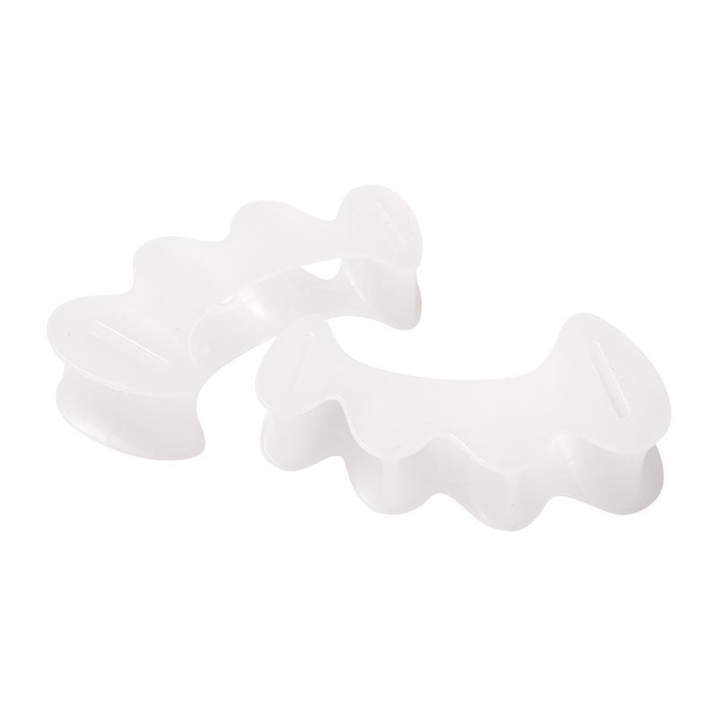 Silicone Three-Hole Toe Separator for Bunion & Overlapping Toes Medium белый