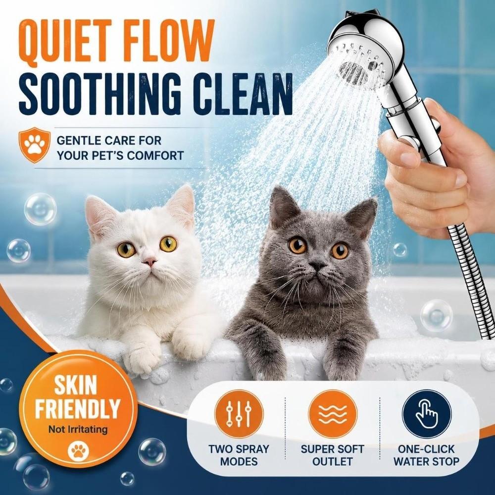 Detachable Pet Bath Nozzle Adjustable Dog Shower Head New Pet Shower Sprayer  Pet Bathing Tools