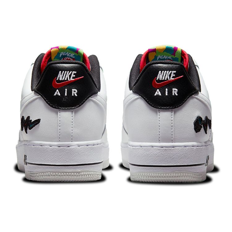 Air Force 1 07 LV8 3 Mír Láska Nike Pánské Tenisky Bílá Univerzitní-Červená DM8148-100