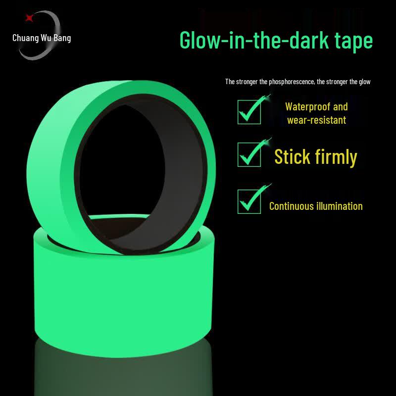 Chuangwubang Fluorescent Glow-in-the-Dark Safety Tape