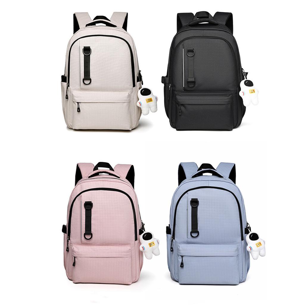 A 15.6-inch Men's And Women's Plain Large-capacity Scratch-resistant And Wear-resistant Leisure Simple Backpack Travel Backpack