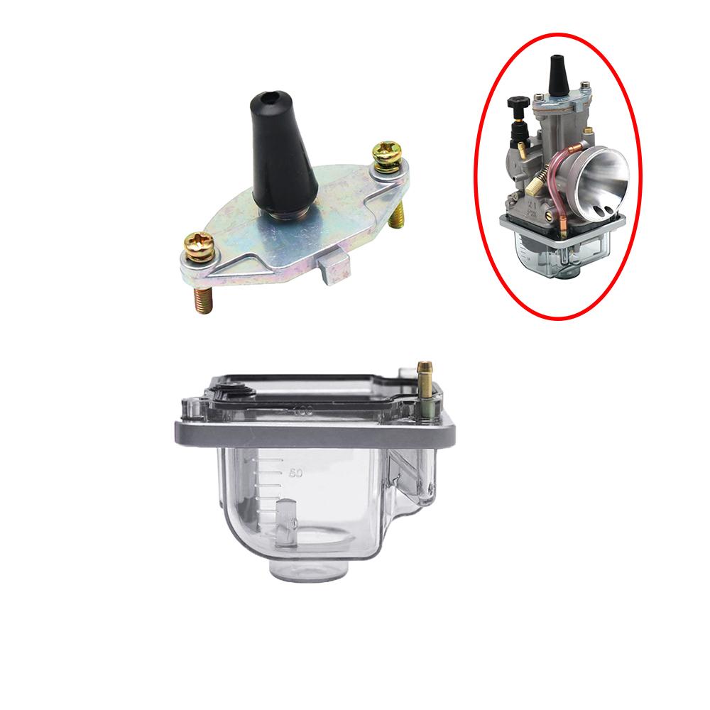 ZSDTRP Metal/Plastic Carburetor Top Cover Float Bowl kit for PWK21-34MM Motorcycles Accessories