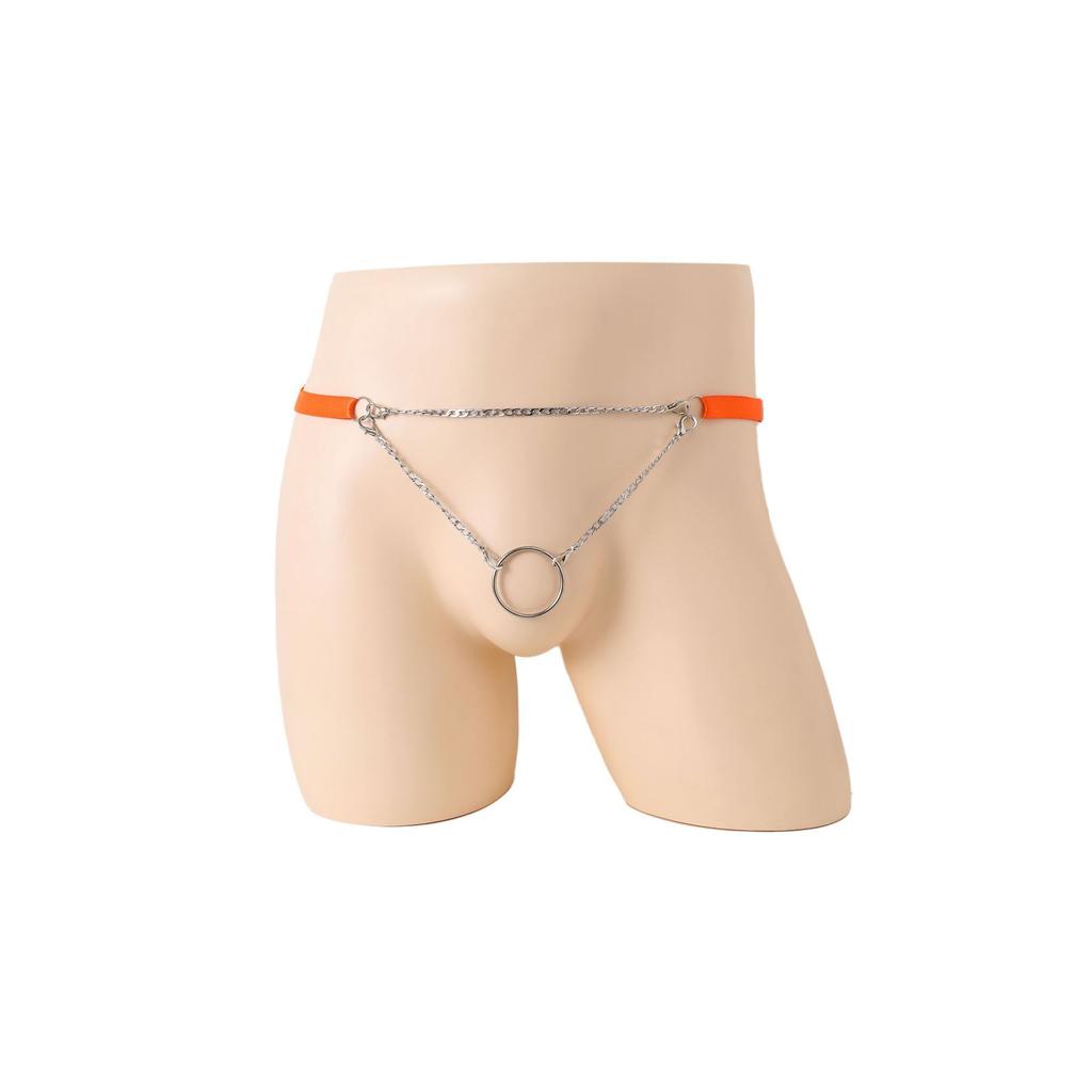 Intimo sex da uomo caldo, anello a catena taglia regolabile design traforato intimo sex da uomo