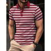 Men's Short Sleeved Lapel 3D Digital Print