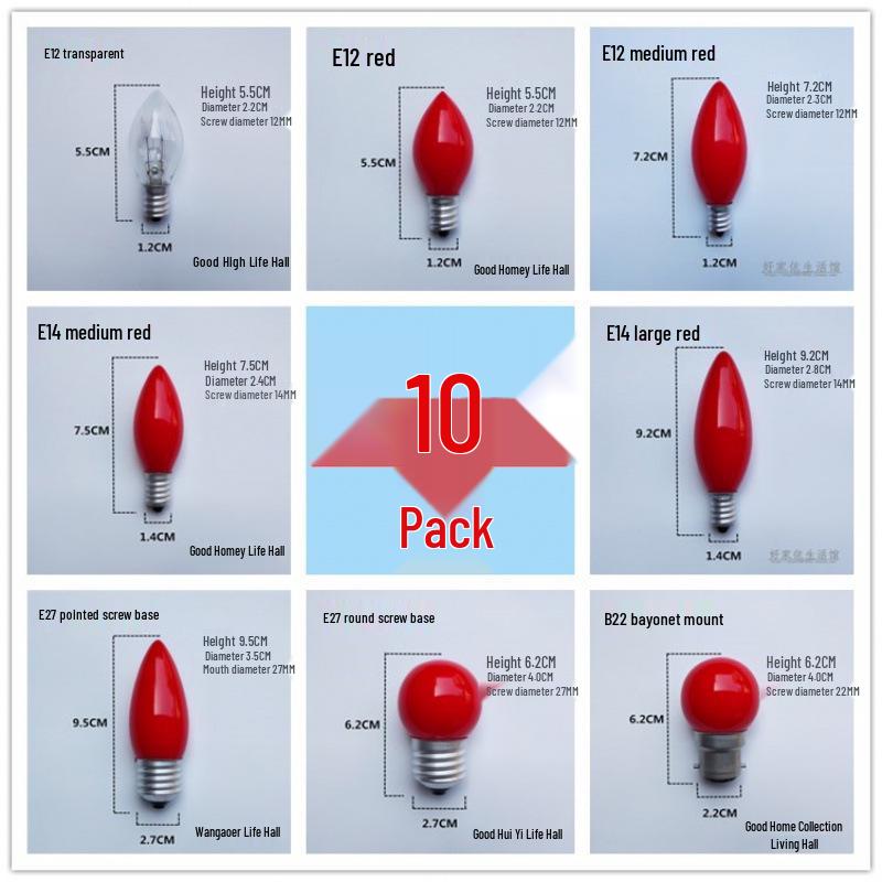 Lotus Screw-in Offering Lamp & Candle Holder with Electric Incense Burner for Buddha Altar and Everlasting Red Light