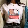 Bubu Dudu T-shirt Women Manga Designer Anime Top Girls Pattern Funny Clothes Womens Cute Casual T-shirt