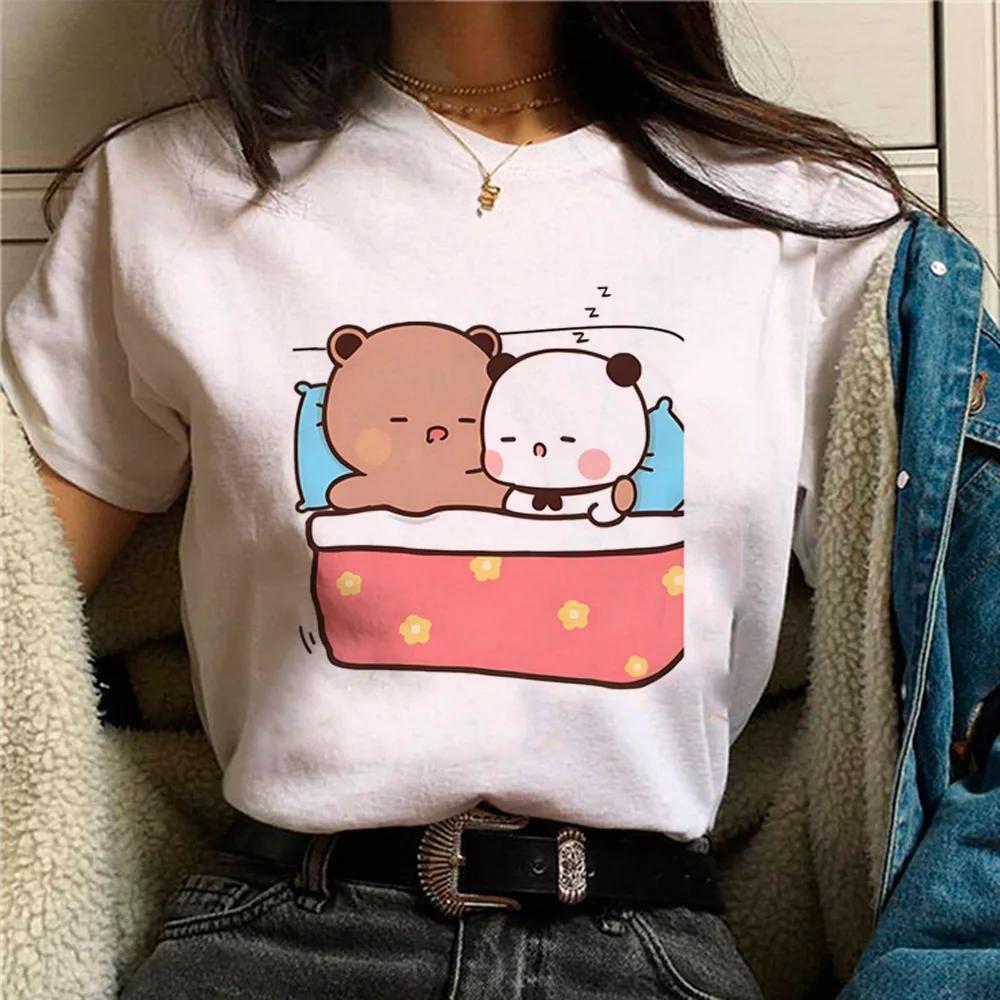Bubu Dudu T-shirt Women Manga Designer Anime Top Girls Pattern Funny Clothes Womens Cute Casual T-shirt