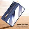 For Samsung Galaxy Z Fold4 5G Kickstand Phone Case with Tempered Glass Screen Protector and Stylus Pen